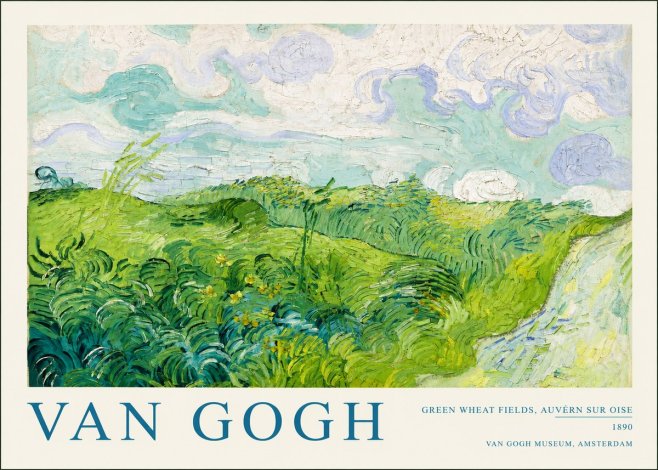 Van Gogh Green Wheat Fields, Auvern Sur Oise No2 - Affiche