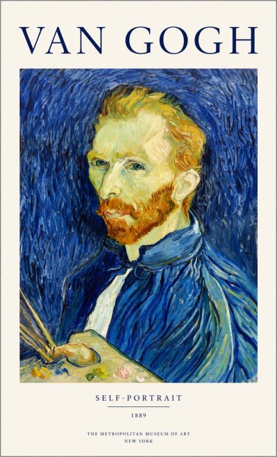 Van Gogh Self-portrait I No1 - Affiche