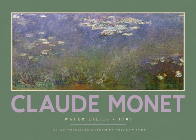 Monet Water Lilies - 1906 No2 - Affiche