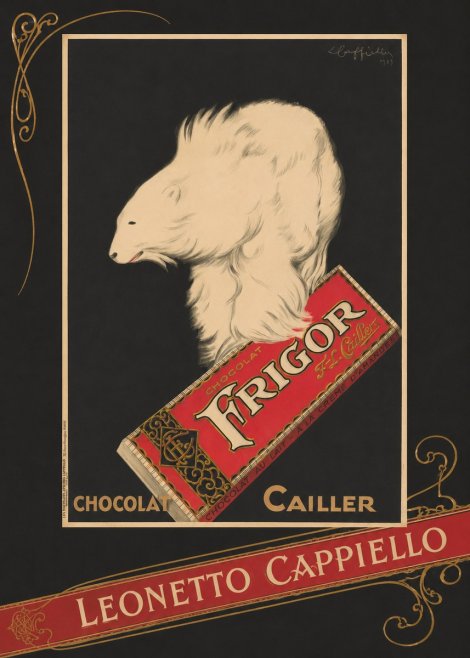 Leonetto Cappiello Chocolat Frigor No4 - Affiche