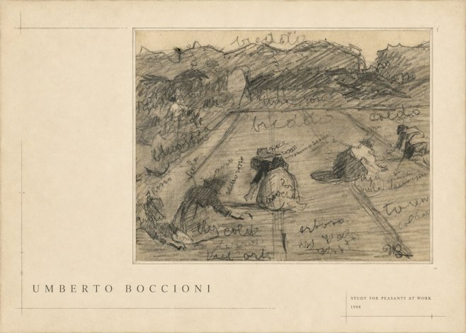 Umberto Boccioni Study for Peasants at Work No5 - Affiche
