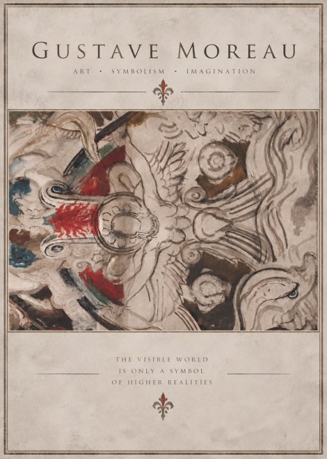 Gustave Moreau Decorative Composition No5 - Affiche
