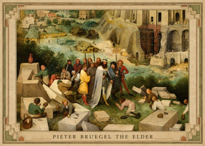 Pieter Bruegel The Tower of Babel XIV No1 - Affiche