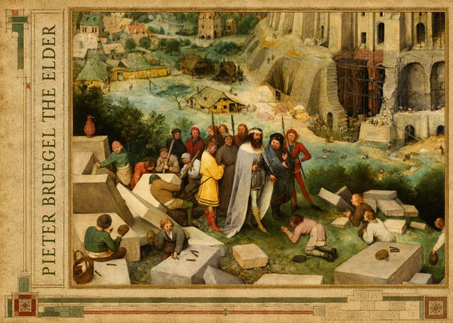 Pieter Bruegel The Tower of Babel XIV No2 - Affiche