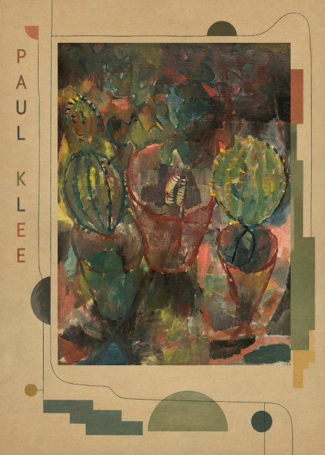 Paul Klee Three Potted Plants No3 - Affiche