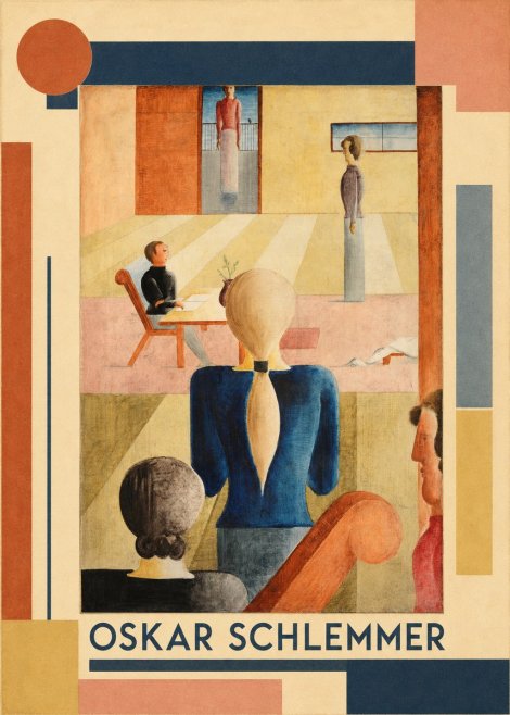 Oskar Schlemmer Composition with Figures No1 - Affiche