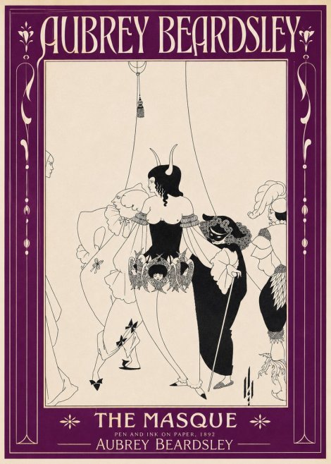 Aubrey Beardsley The Masque No2 - Affiche