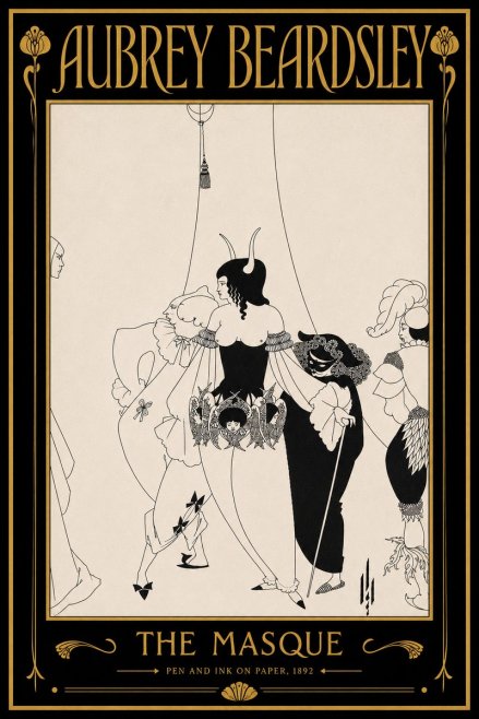 Aubrey Beardsley The Masque No6 - Affiche