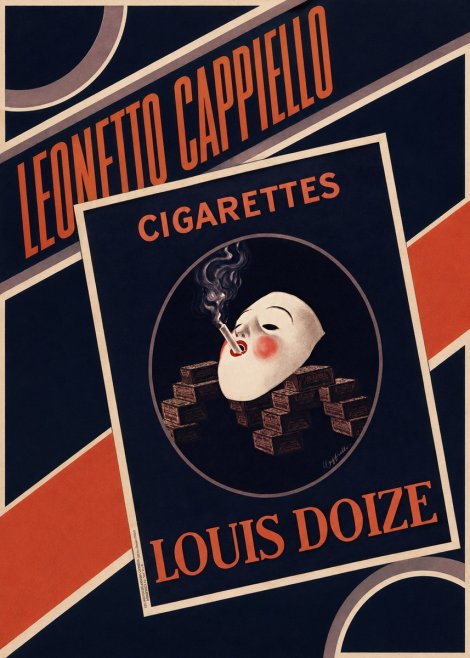 Leonetto Cappiello Cigarettes Louis Doize No4 - Affiche
