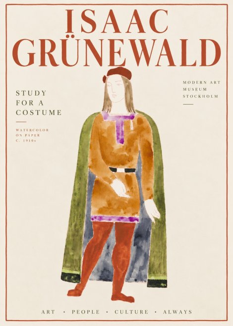 Isaac Grünewald Study for a Costume Design No6 - Affiche