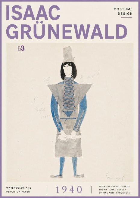 Isaac Grünewald Costume Design X No6 - Affiche