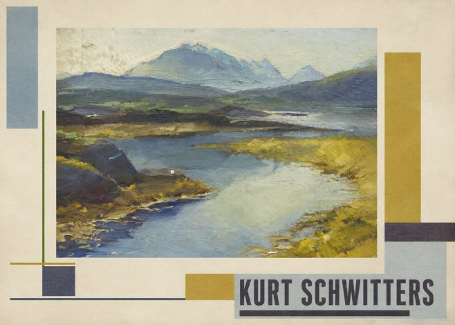 Kurt Schwitters Landschaft No3 - Affiche