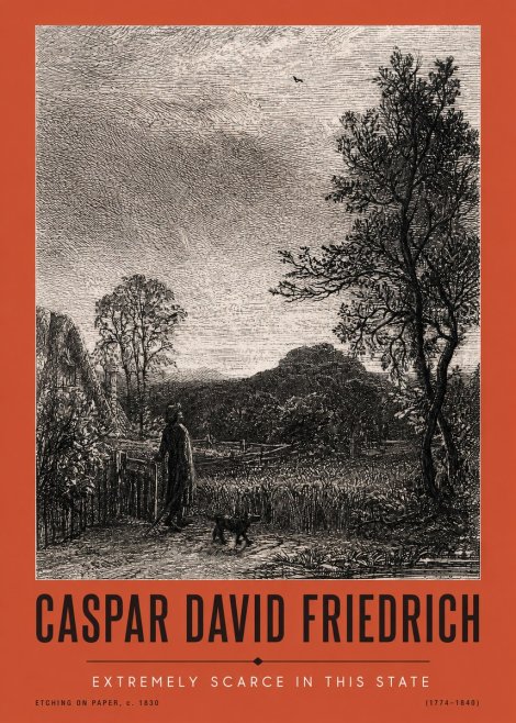 Caspar David Friedrich Extremely Scarce in This State No2 - Affiche