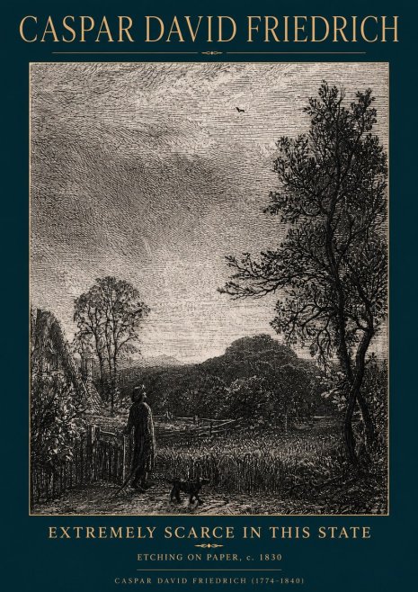 Caspar David Friedrich Extremely Scarce in This State No4 - Affiche