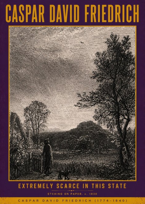 Caspar David Friedrich Extremely Scarce in This State No5 - Affiche