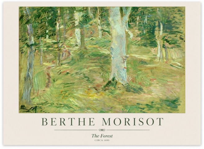 Berthe Morisot The Forest No1 - Affiche