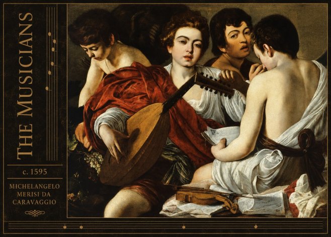 Michelangelo Merisi da Caravaggio The Musicians I No2 - Affiche