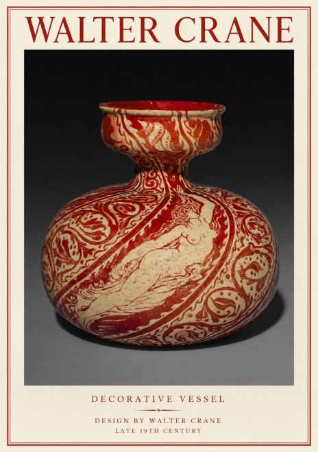 Walter Crane Decorative Vessel No1 - Affiche