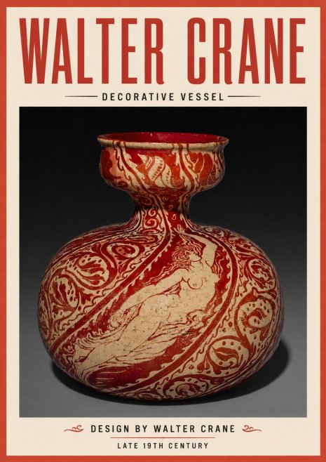 Walter Crane Decorative Vessel No4 - Affiche
