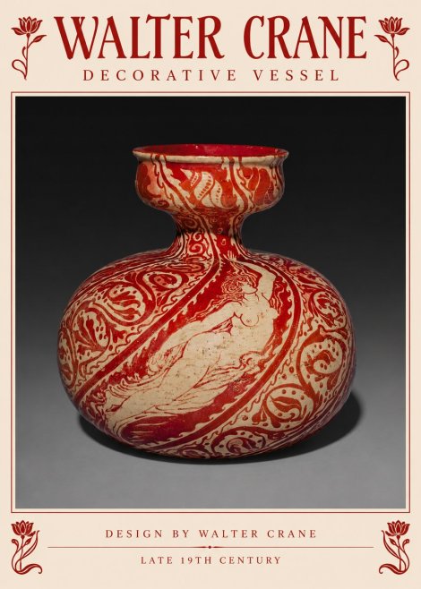 Walter Crane Decorative Vessel No5 - Affiche