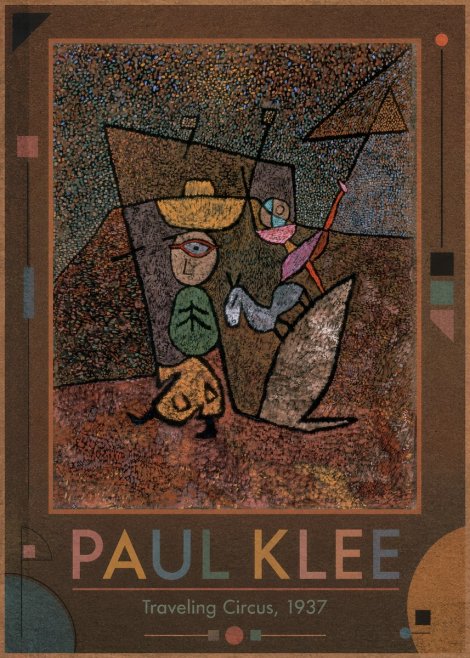 Paul Klee Traveling Circus, 1937 No1 - Affiche