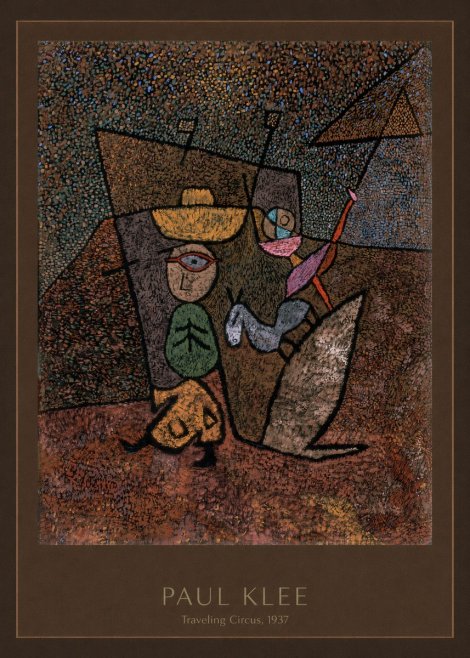 Paul Klee Traveling Circus, 1937 No4 - Affiche