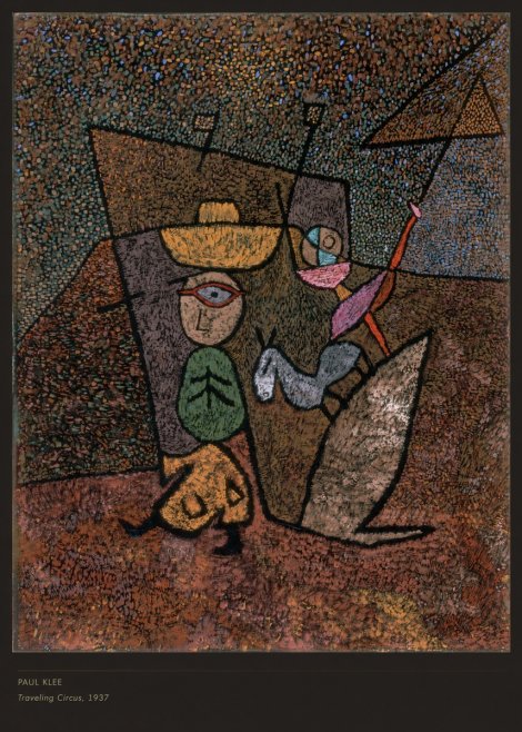 Paul Klee Traveling Circus, 1937 No6 - Affiche