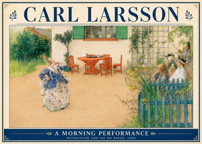 Carl Larsson A Morning Performance No5 - Affiche