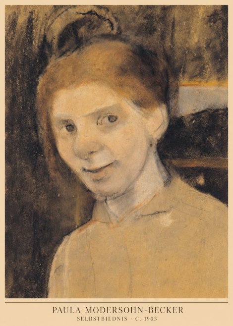 Paula Modersohn-Becker Selbstbildnis No6 - Affiche