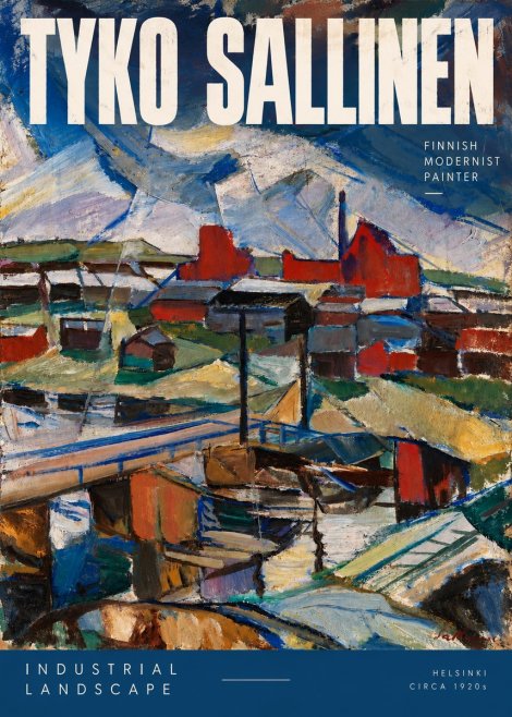Tyko Sallinen Industrial Landscape No2 - Affiche