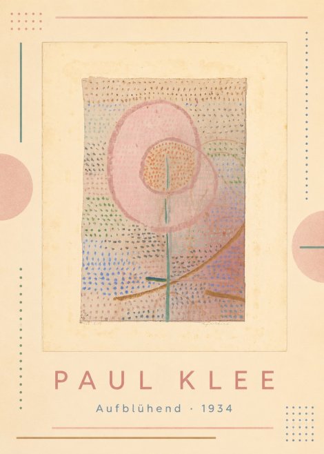 Paul Klee Aufblühend No1 - Affiche
