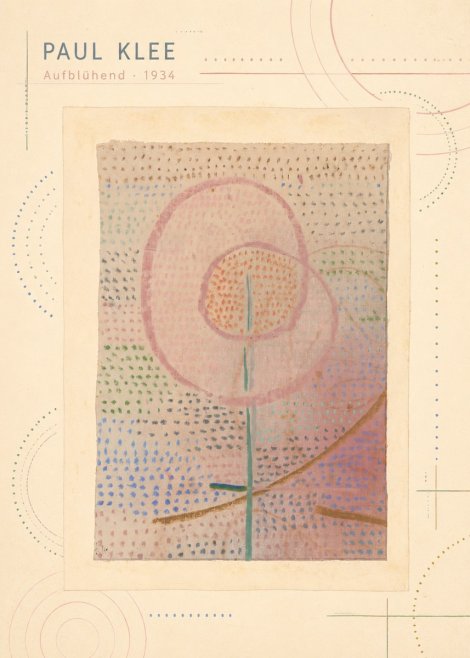 Paul Klee Aufblühend No3 - Affiche