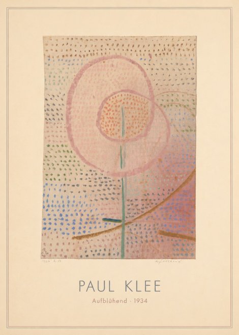 Paul Klee Aufblühend No4 - Affiche