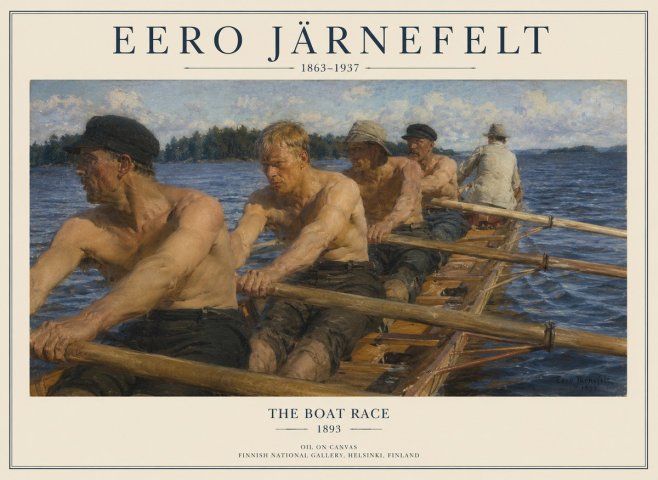 Eero Järnefelt The Boat Race No1 - Affiche