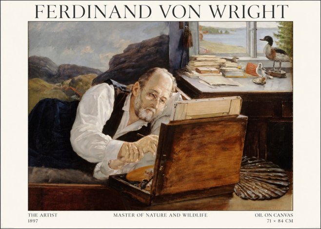 Ferdinand von Wright The Artist No1 - Affiche