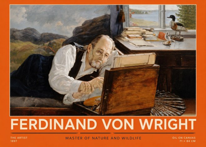 Ferdinand von Wright The Artist No2 - Affiche