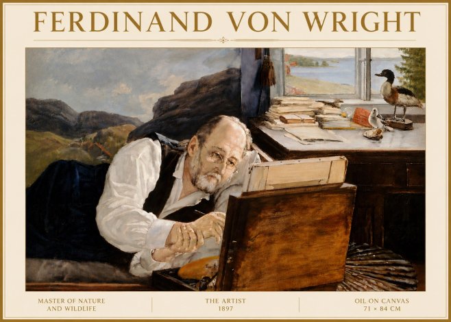 Ferdinand von Wright The Artist No5 - Affiche