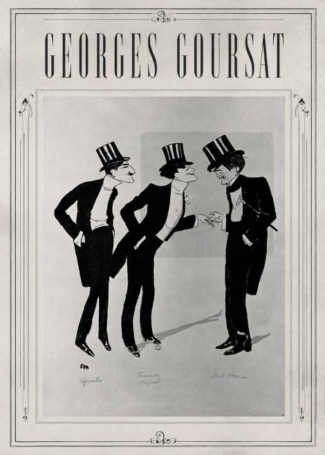 Georges Goursat Capiello, Francis De Croisset, Paul Hervieu No1 - Affiche