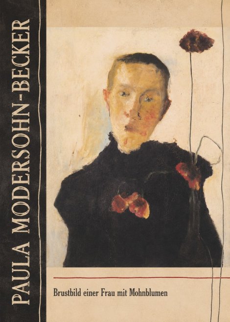 Paula Modersohn-Becker Brustbild Einer Frau Mit Mohnblumen No2 - Affiche