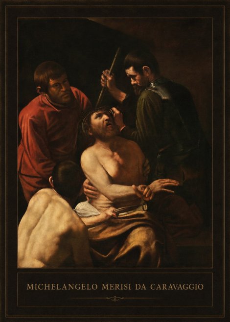 Michelangelo Merisi da Caravaggio Christ Crowned with Thorns No1 - Affiche