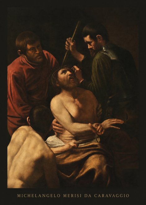 Michelangelo Merisi da Caravaggio Christ Crowned with Thorns No6 - Affiche