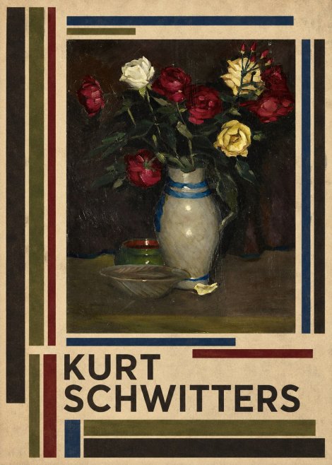 Kurt Schwitters Still Life with Roses No4 - Affiche
