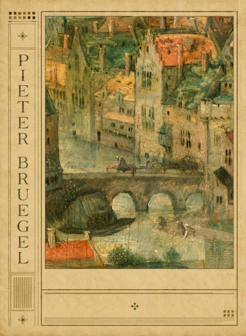 Pieter Bruegel Cityscape with Bridge No2 - Affiche