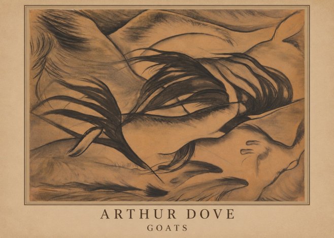 Arthur Dove Goats No3 - Affiche