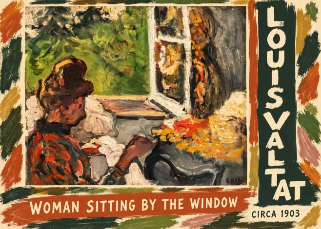 Louis Valtat Woman Sitting by the Window No5 - Affiche