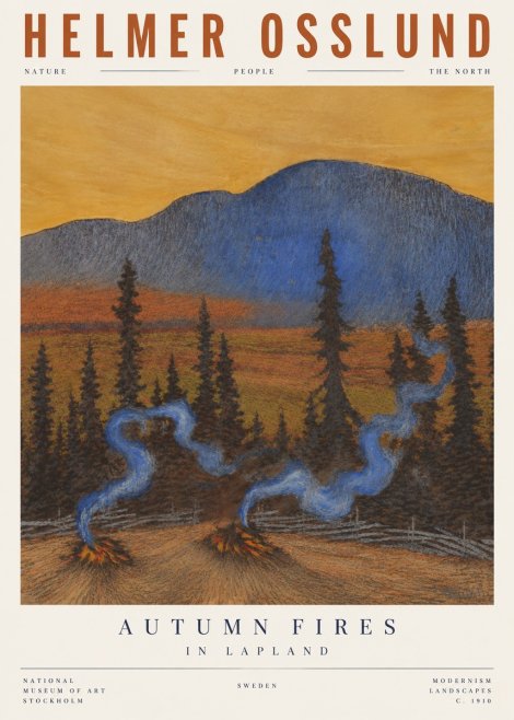 Helmer Osslund Twilight in the North No4 - Affiche