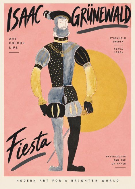 Isaac Grünewald Fiesta No4 - Affiche