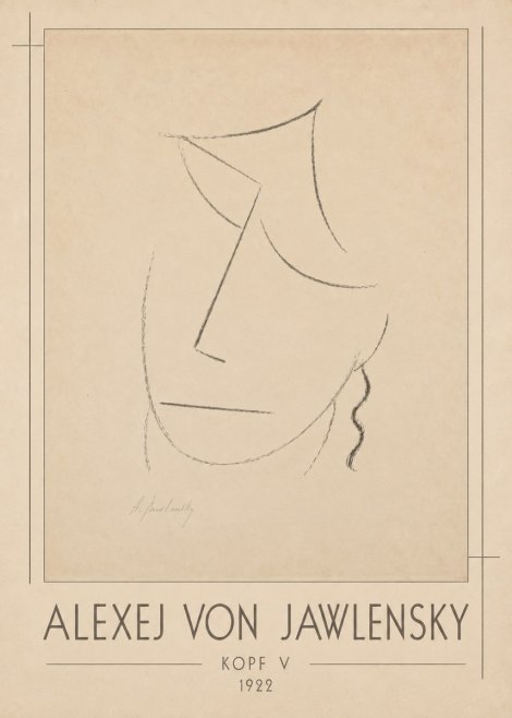 Alexej von Jawlensky Kopf V No1 - Affiche