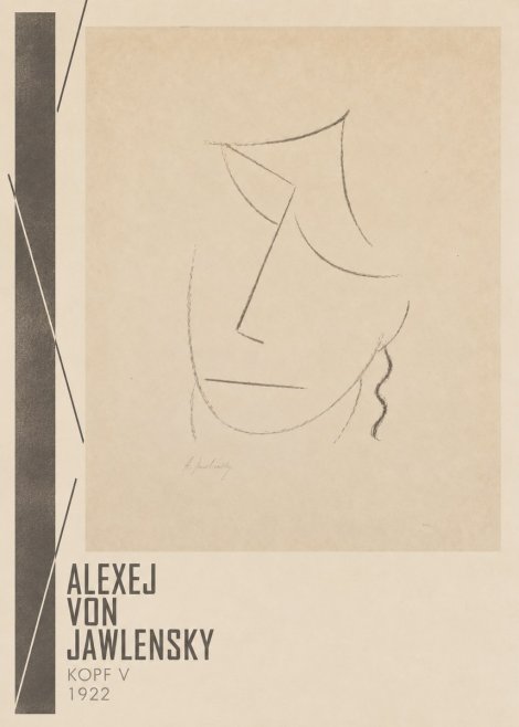 Alexej von Jawlensky Kopf V No2 - Affiche