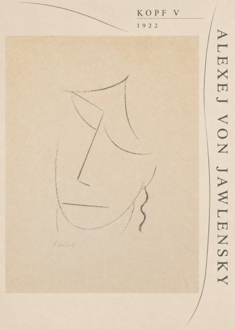 Alexej von Jawlensky Kopf V No5 - Affiche